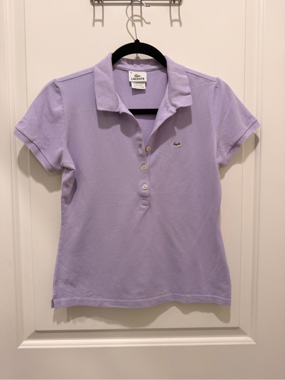 Lacoste Women’s Polo Shirt Purple Size 40